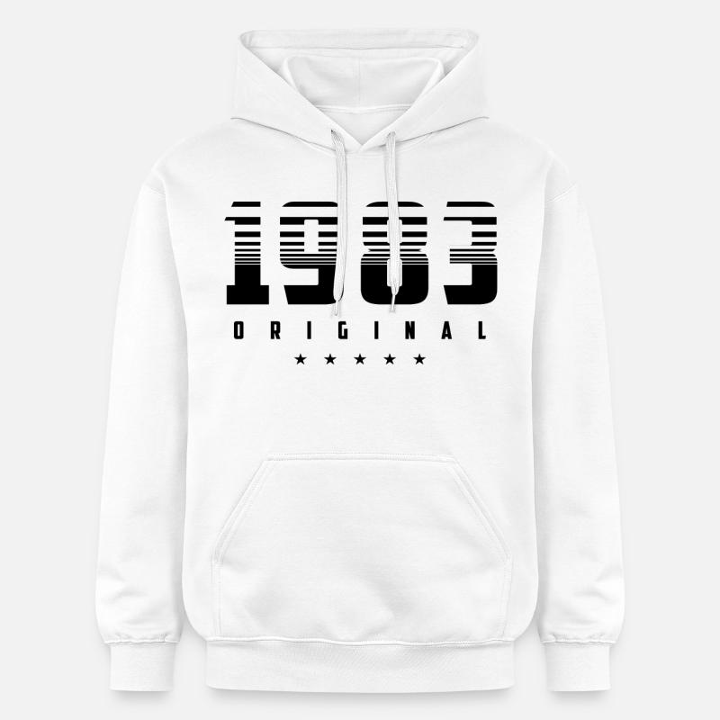 Né en 1983 l’original - Sweat à capuche Softstyle® Gildan Unisexe - blanc
