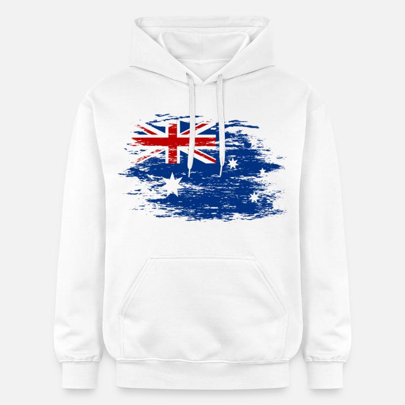 Australie utilisé - Sweat à capuche Softstyle® Gildan Unisexe - blanc
