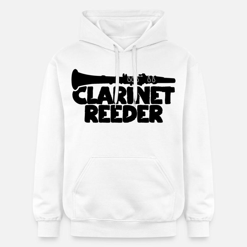 Embouchure de clarinette - Sweat à capuche Softstyle® Gildan Unisexe - blanc