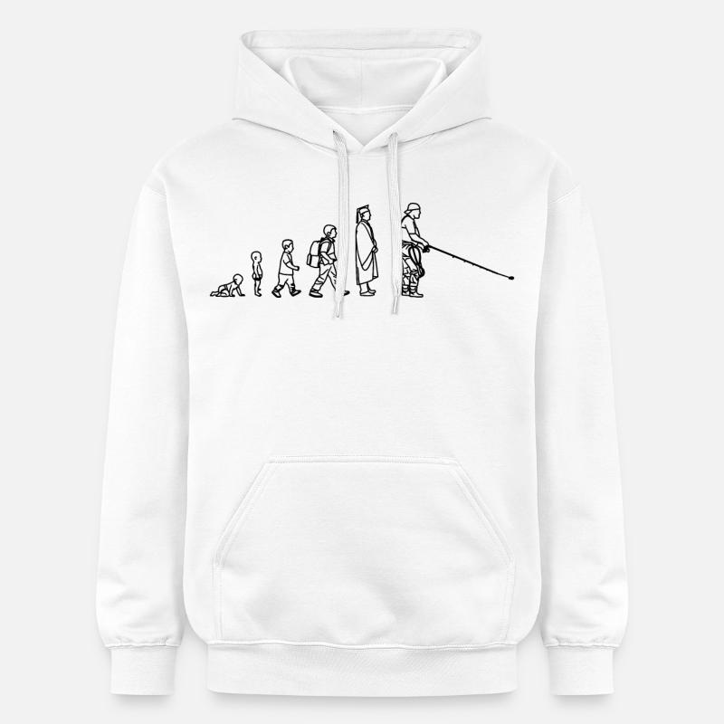 Évolution de Fischer - Sweat à capuche Softstyle® Gildan Unisexe - blanc