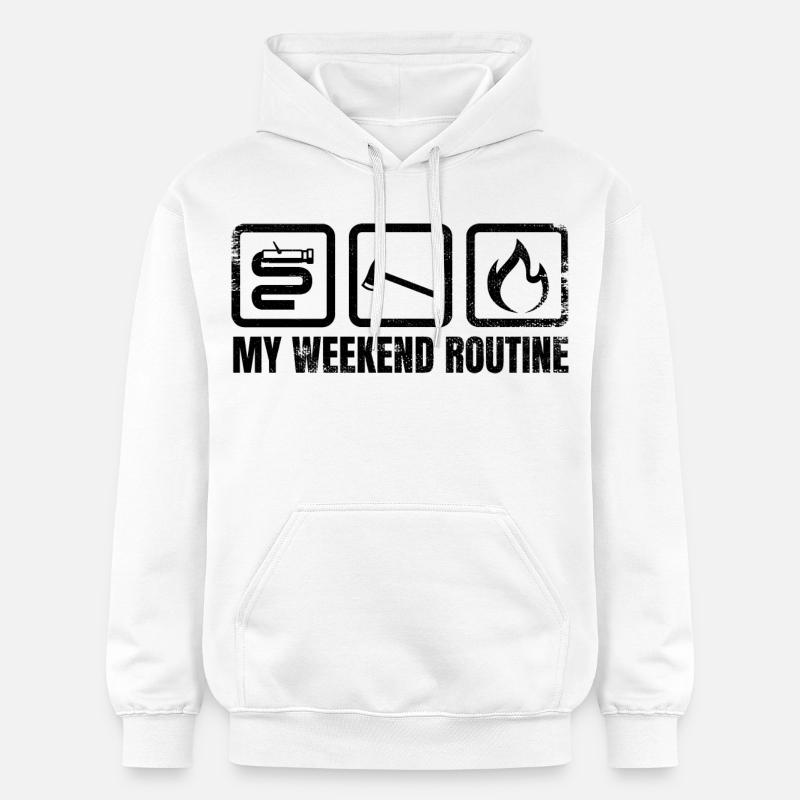 Week-end des pompiers - Sweat à capuche Softstyle® Gildan Unisexe - blanc