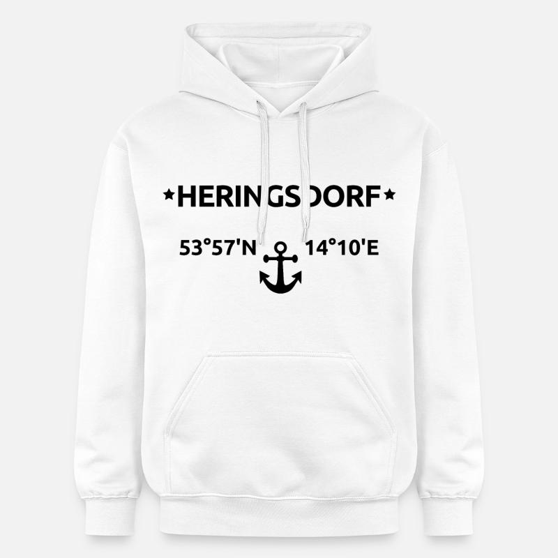 Coordonnées de Heringsdorf - Sweat à capuche Softstyle® Gildan Unisexe - blanc