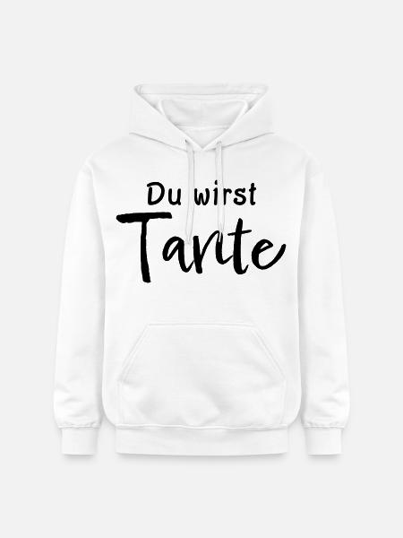 Du wirst Tante - Gildan Unisex Softstyle® Midweight Hoodie - Weiß