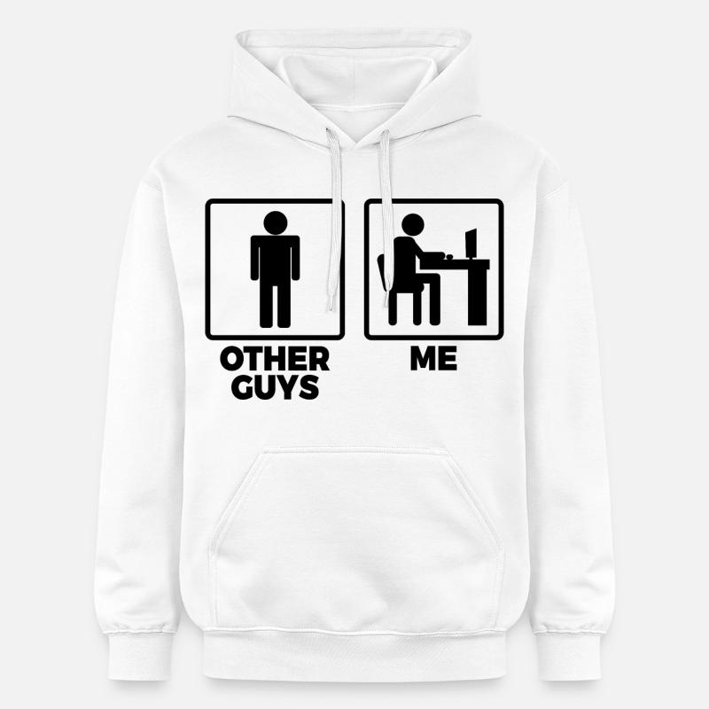 Andere Programmierer und ich - Gildan Unisex Softstyle® Midweight Hoodie - Weiß