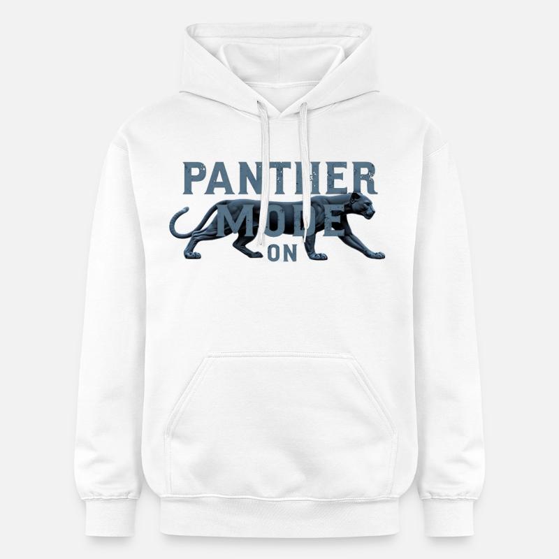 Mode panthère : Activé - Sweat à capuche Softstyle® Gildan Unisexe - blanc