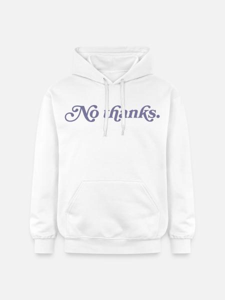 No thank you. - Gildan Unisex Softstyle® Midweight Hoodie - white