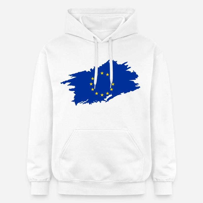 Drapeau de l’Union européenne - Sweat à capuche Softstyle® Gildan Unisexe - blanc
