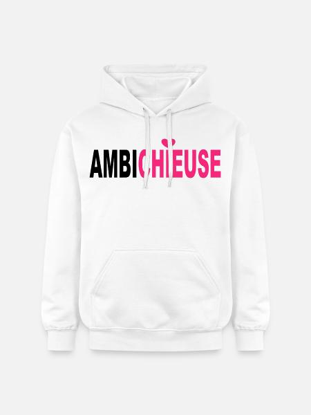Ambichieuse - Sweat à capuche Softstyle® Gildan Unisexe - blanc