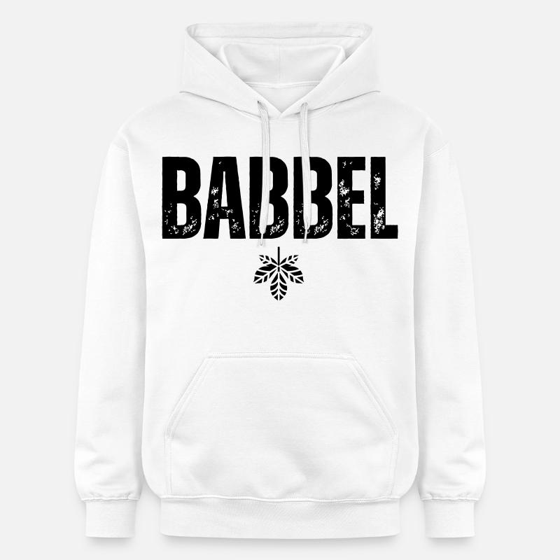 Babbel - Sweat à capuche Softstyle® Gildan Unisexe - blanc