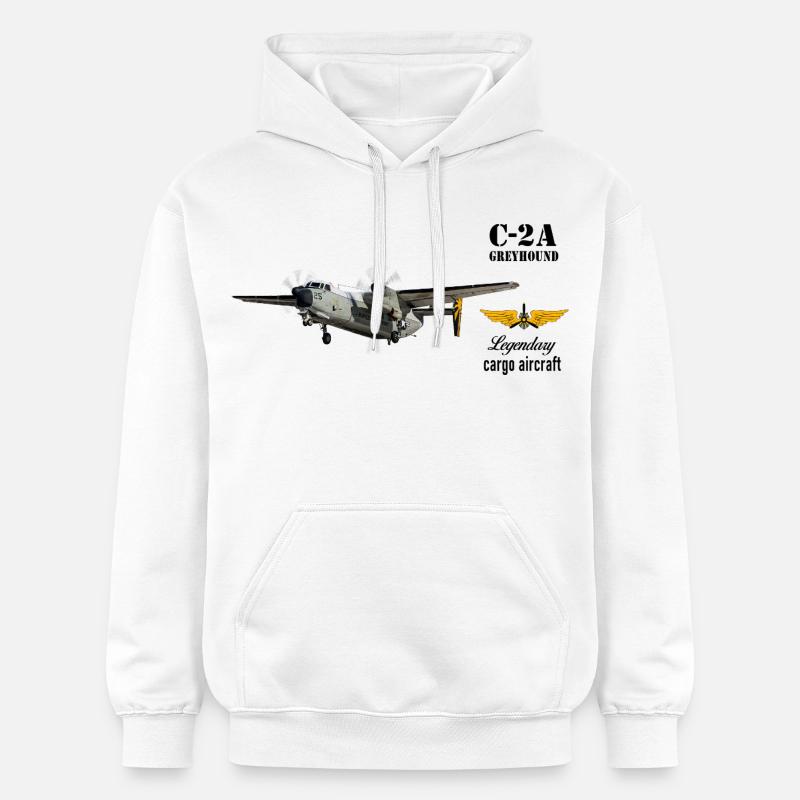 C-2A Greyhound - Sweat à capuche Softstyle® Gildan Unisexe - blanc