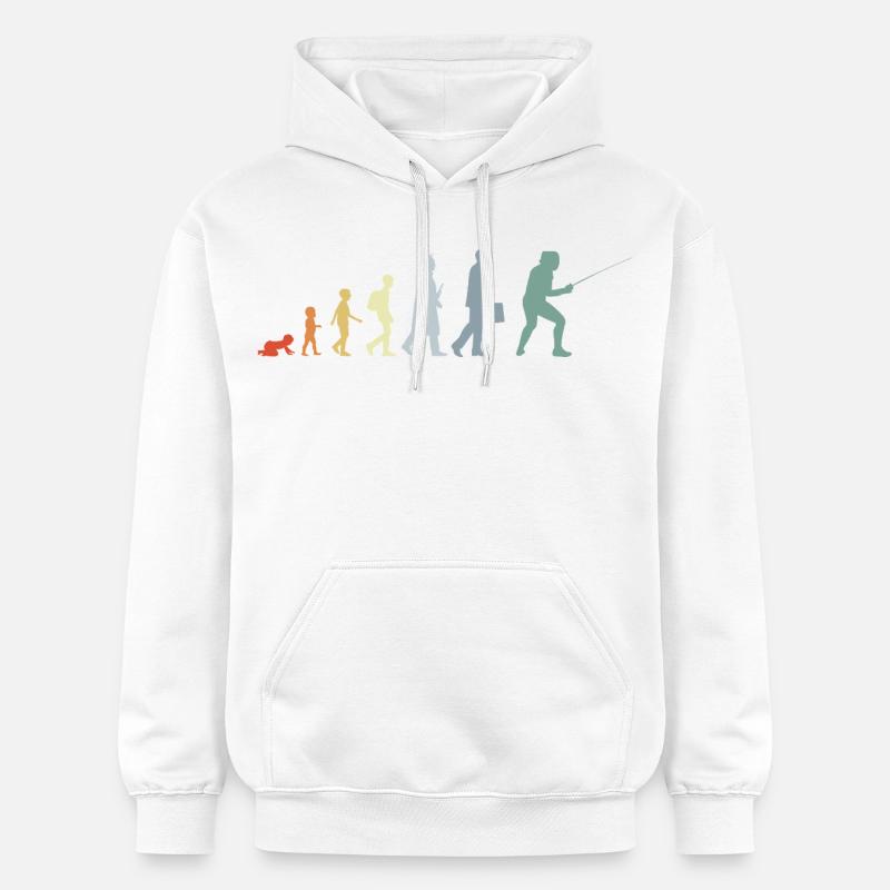 Escrimeur Evolution - Sweat à capuche Softstyle® Gildan Unisexe - blanc