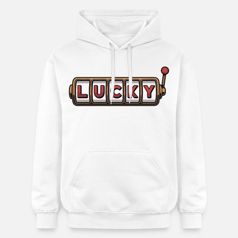 Conception de machine à sous chanceuse - Sweat à capuche Softstyle® Gildan Unisexe - blanc