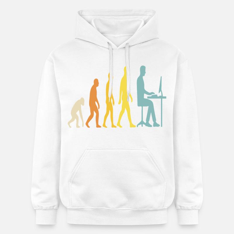 L’évolution de la technologie au bureau - Sweat à capuche Softstyle® Gildan Unisexe - blanc