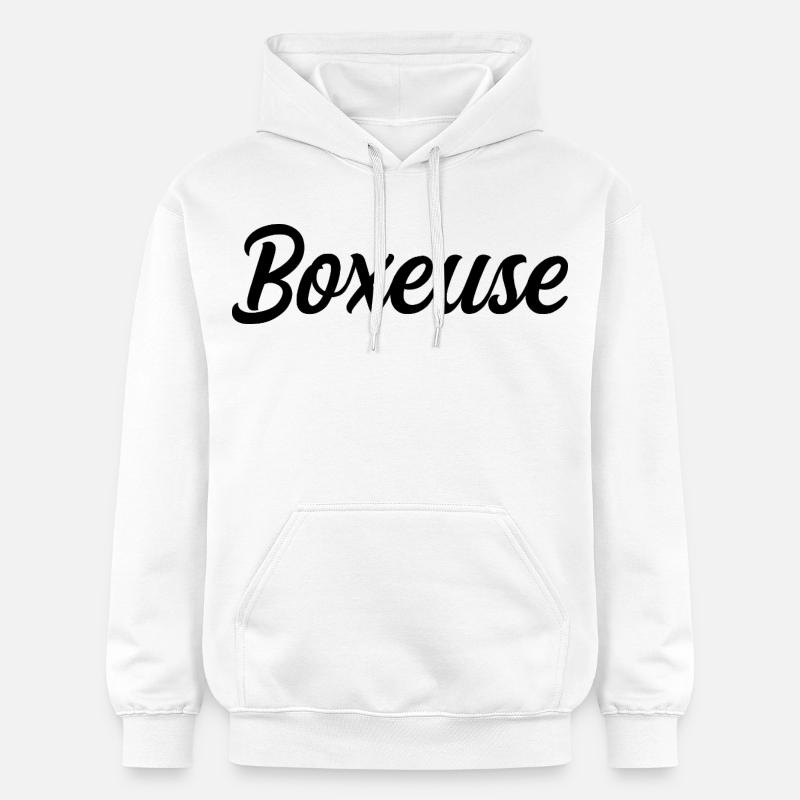 Boxeuse - Sweat à capuche Softstyle® Gildan Unisexe - blanc