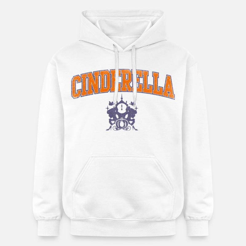 Lettrage Cendrillon avec emblème - Sweat à capuche Softstyle® Gildan Unisexe - blanc