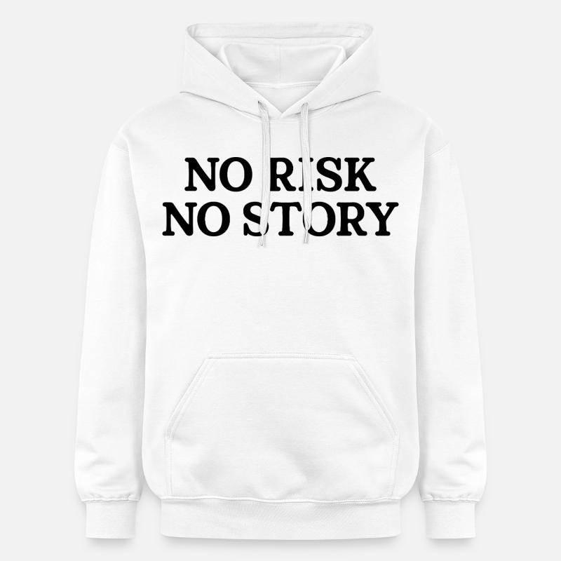 Pas de risque, pas d’histoire - Sweat à capuche Softstyle® Gildan Unisexe - blanc