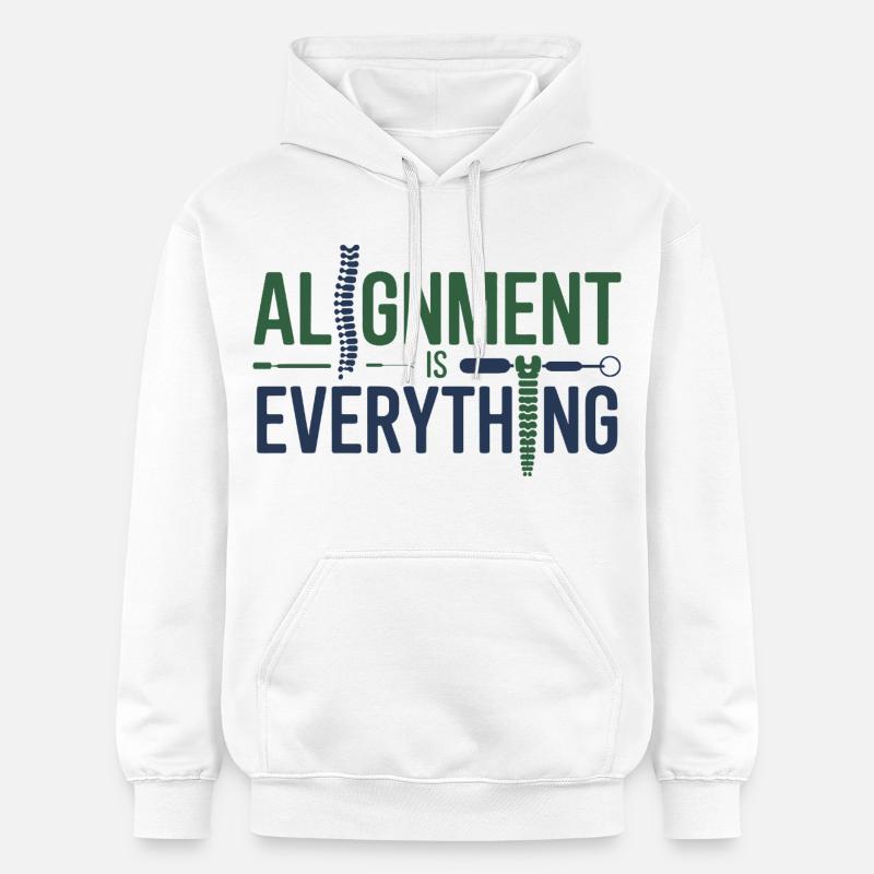Chiropractor Alignment Is Everything Professional  - Gildan Unisex Softstyle® Midweight Hoodie - white