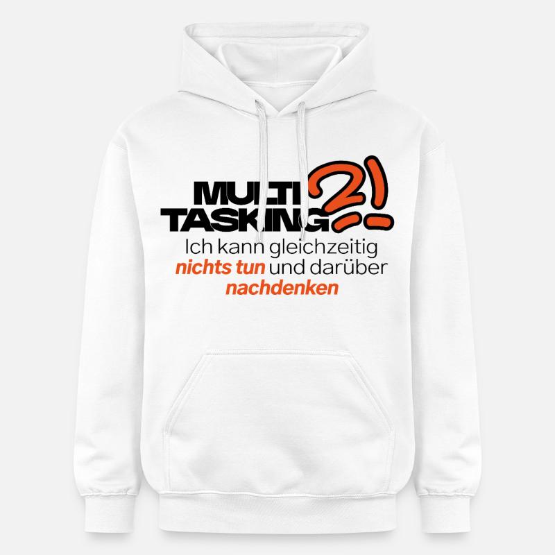 Multitâche dans le style - Sweat à capuche Softstyle® Gildan Unisexe - blanc