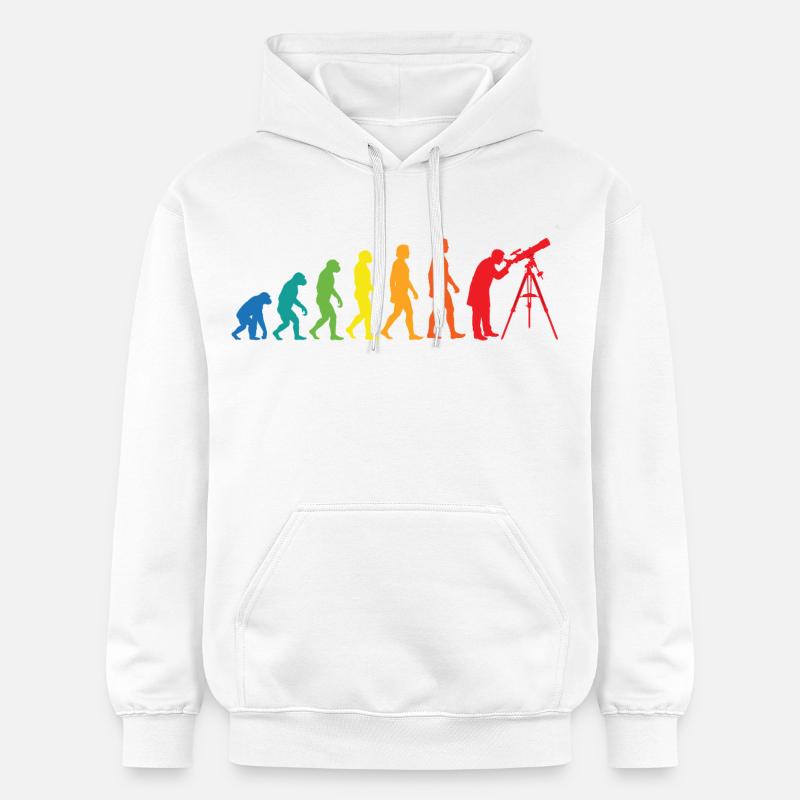 Astronomie de l’évolution – Conception de télescopes spatiaux - Sweat à capuche Softstyle® Gildan Unisexe - blanc