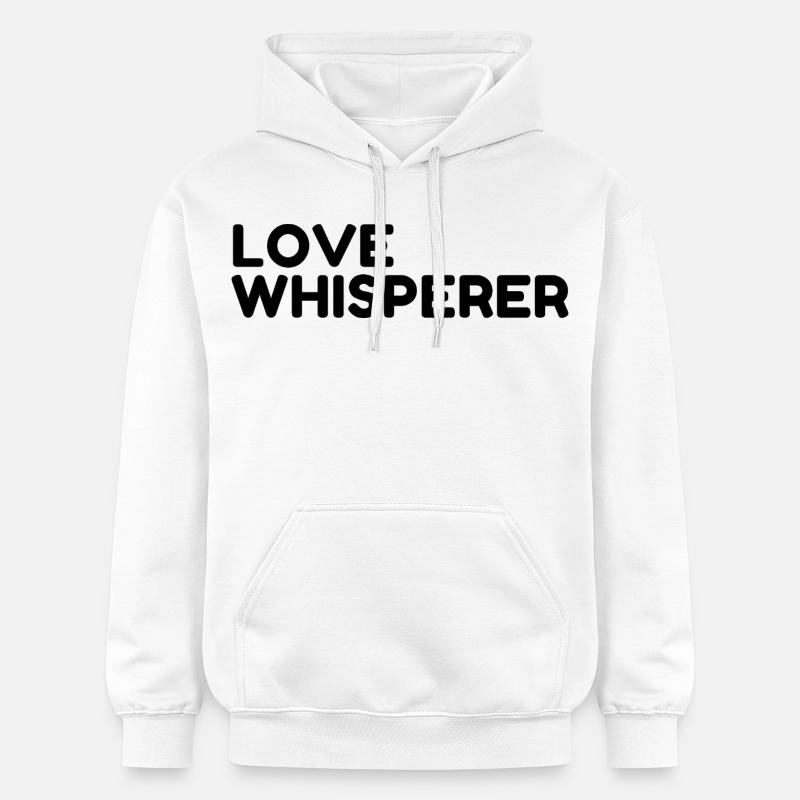 La Saint-Valentin du Murmureur d’Amour - Sweat à capuche Softstyle® Gildan Unisexe - blanc