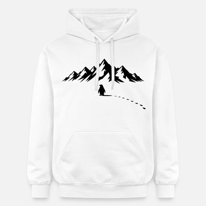 Pinguin Eisberg - Sweat à capuche Softstyle® Gildan Unisexe - blanc