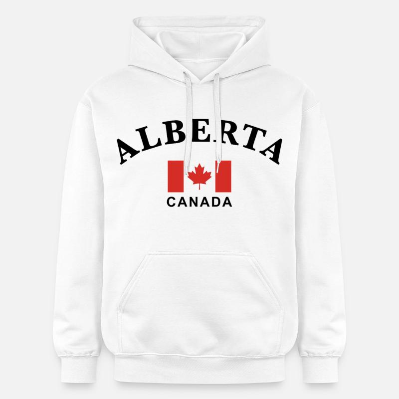 Alberta, Canada - Sweat à capuche Softstyle® Gildan Unisexe - blanc
