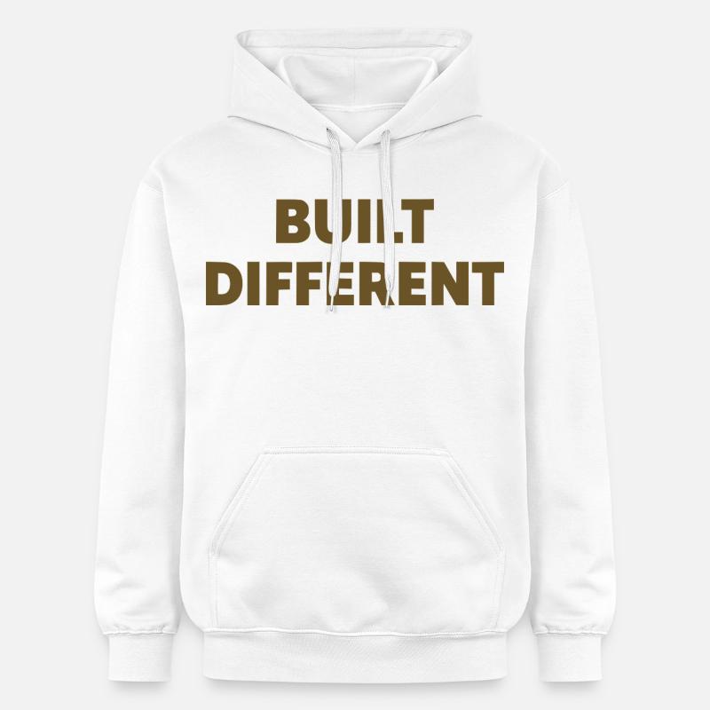 Typographie d’affirmation différente construite - Sweat à capuche Softstyle® Gildan Unisexe - blanc