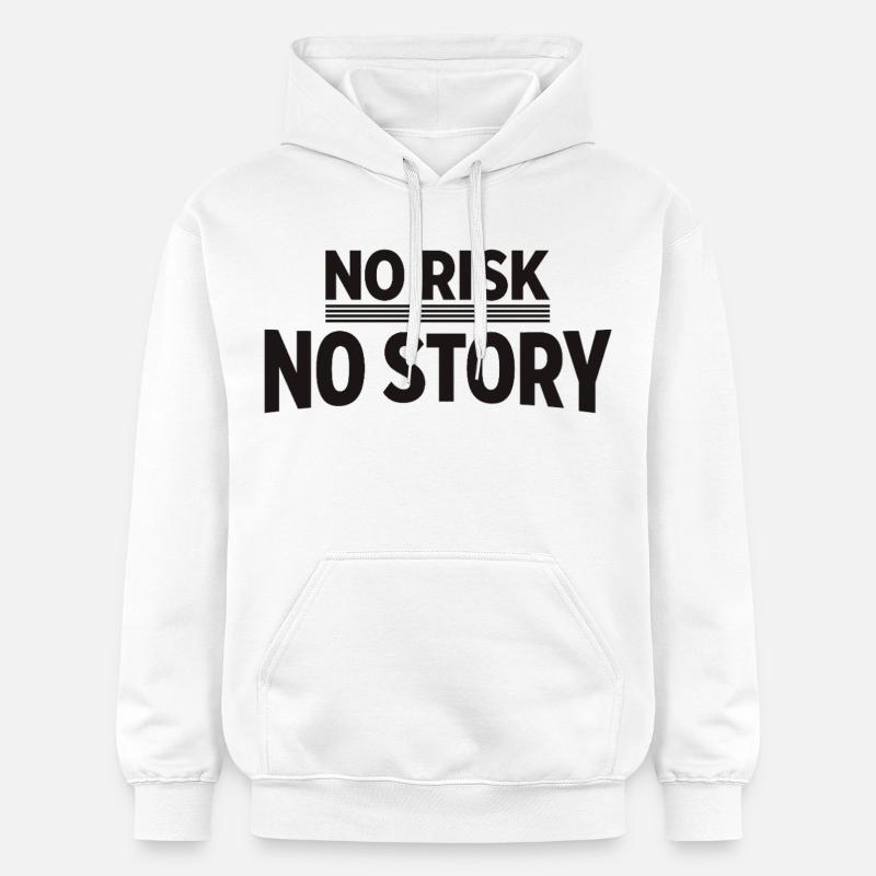 AUCUN RISQUE SANS HISTOIRE Déclaration d’aventure - Sweat à capuche Softstyle® Gildan Unisexe - blanc