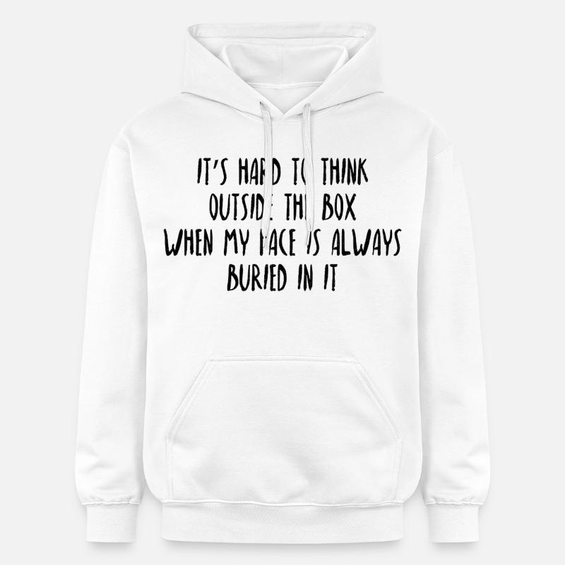 Humour Sarcasme Pensée Créative Drôle - Sweat à capuche Softstyle® Gildan Unisexe - blanc