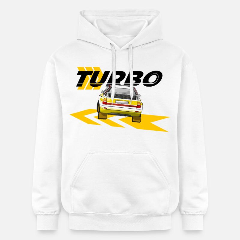 Rallye Quattro A2 Drift - Sweat à capuche Softstyle® Gildan Unisexe - blanc