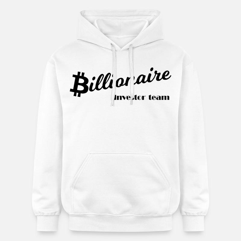 Bitcoin Silhouette Noir - Sweat à capuche Softstyle® Gildan Unisexe - blanc
