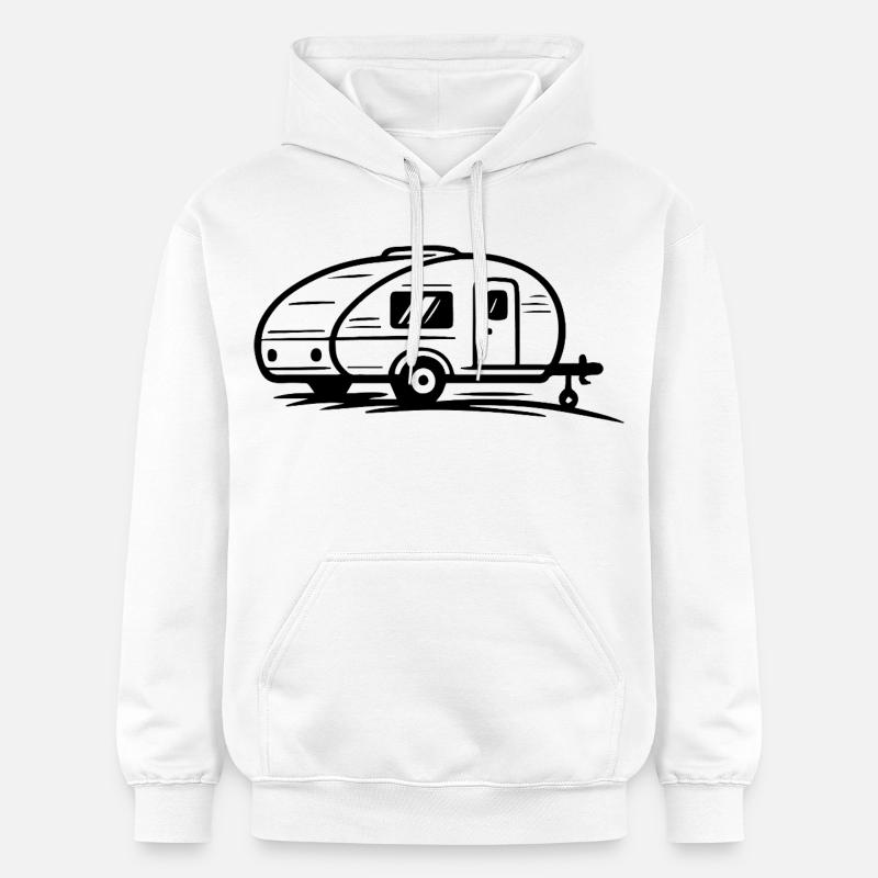 Remorque de camping - Sweat à capuche Softstyle® Gildan Unisexe - blanc