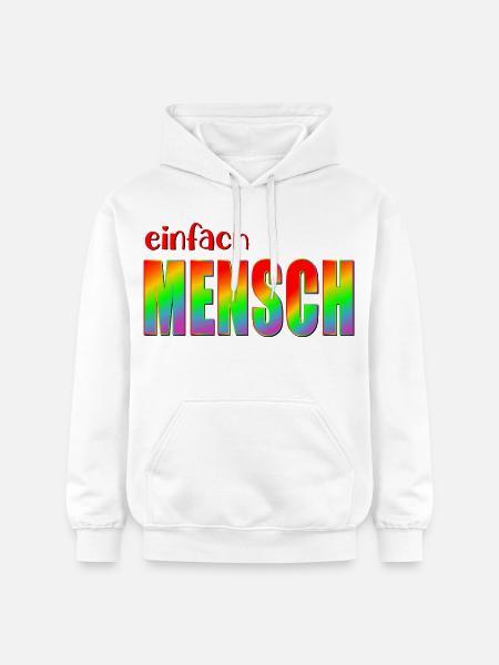 MENSCH INKLUSION VIELFALT - Gildan Unisex Softstyle® Midweight Hoodie - Weiß