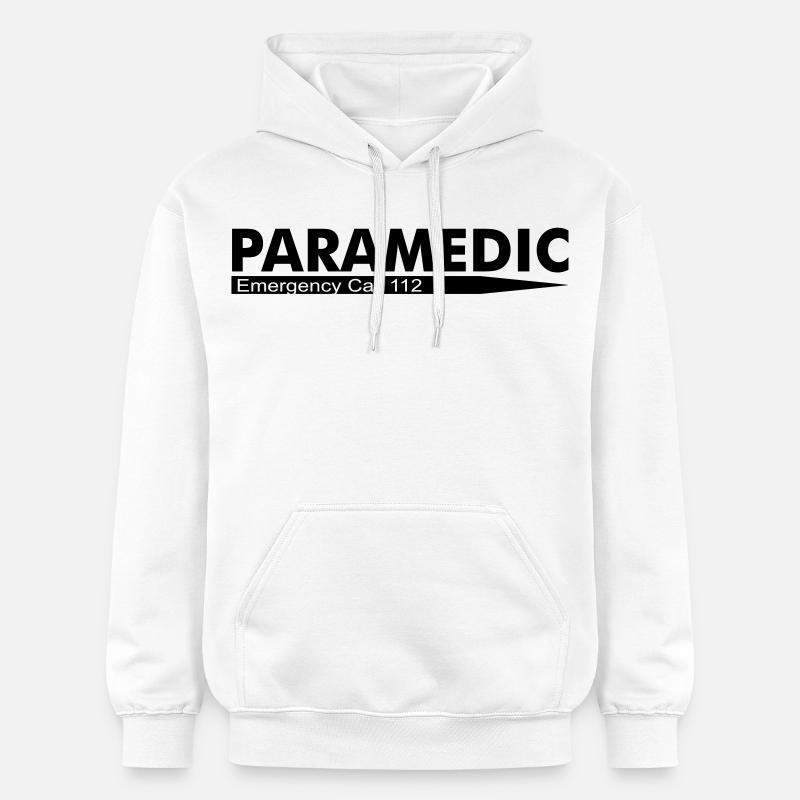 Appel d'urgence paramédical 112 - Sweat à capuche Softstyle® Gildan Unisexe - blanc