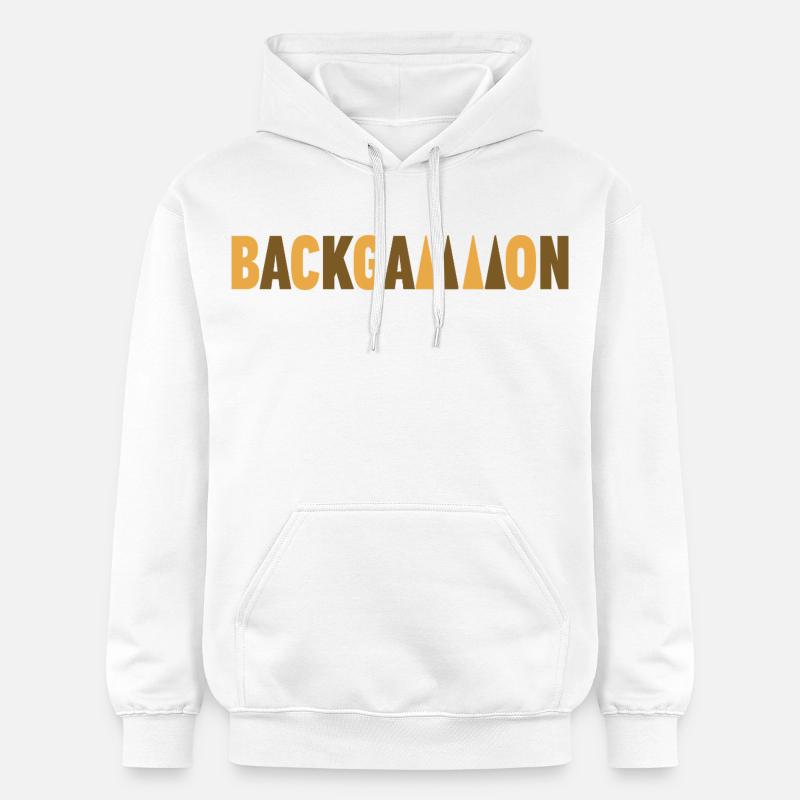 backgammon - Sweat à capuche Softstyle® Gildan Unisexe - blanc