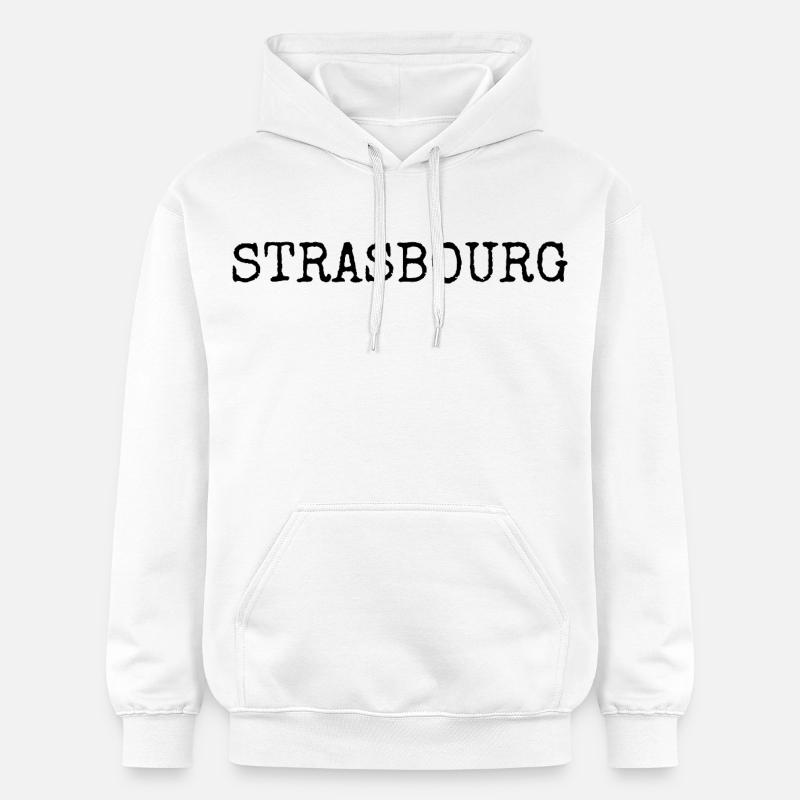 Strasbourg - Sweat à capuche Softstyle® Gildan Unisexe - blanc