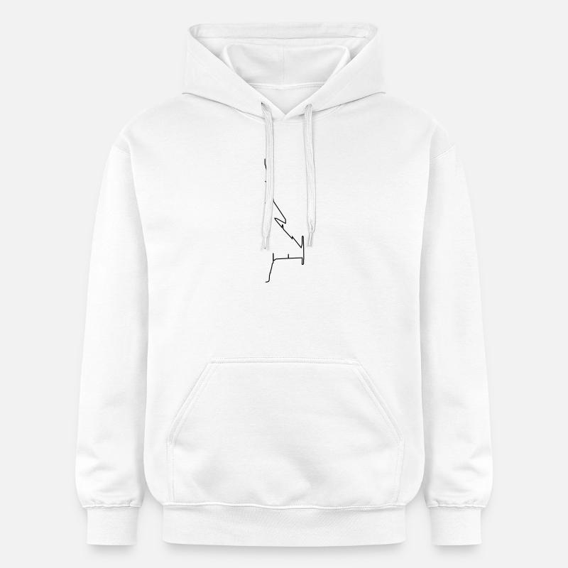 Avion - Sweat à capuche Softstyle® Gildan Unisexe - blanc