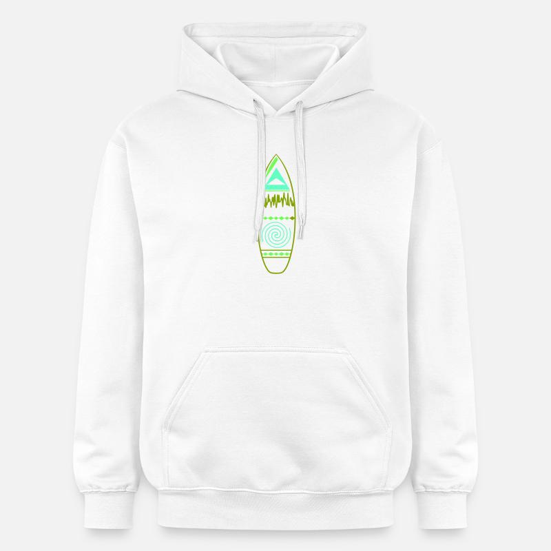 surfboard_design - Sweat à capuche Softstyle® Gildan Unisexe - blanc