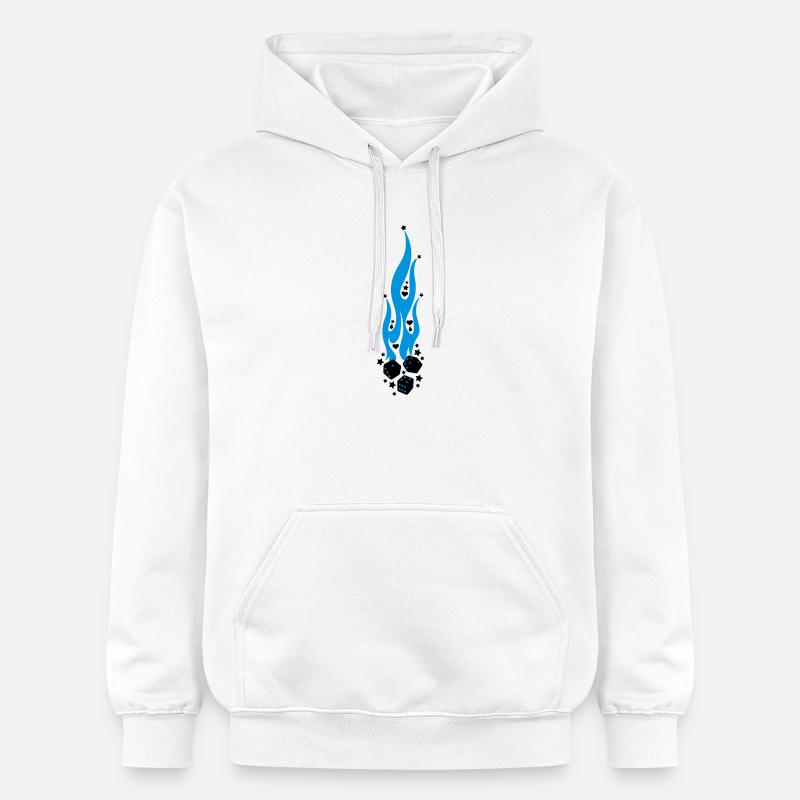 flammen - Sweat à capuche Softstyle® Gildan Unisexe - blanc