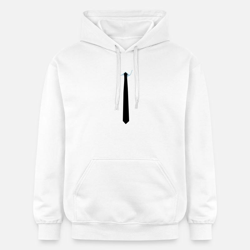 Stropdas - krawatte - Gildan Unisex Softstyle® Midweight Hoodie - Weiß