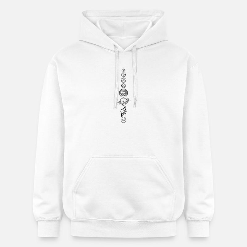 Solar System Planets – Solar System Space - Gildan Unisex Softstyle® Midweight Hoodie - white