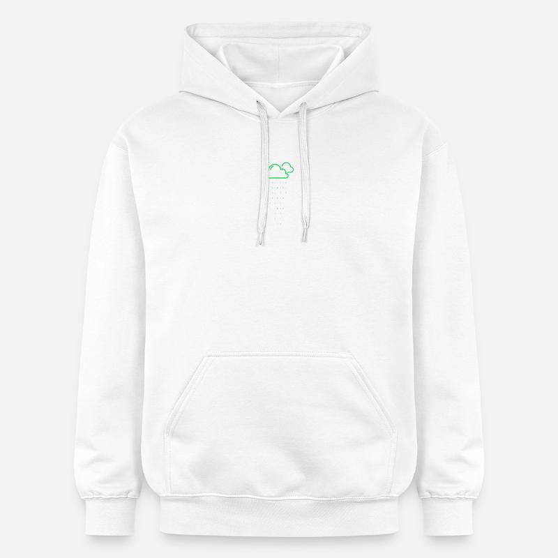 Cloud rain code - Gildan Unisex Softstyle® Midweight Hoodie - white