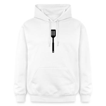 Kitchen spatula - Gildan Unisex Softstyle® Midweight Hoodie - white - Front - Liana (172cm) & Jaron (178cm)