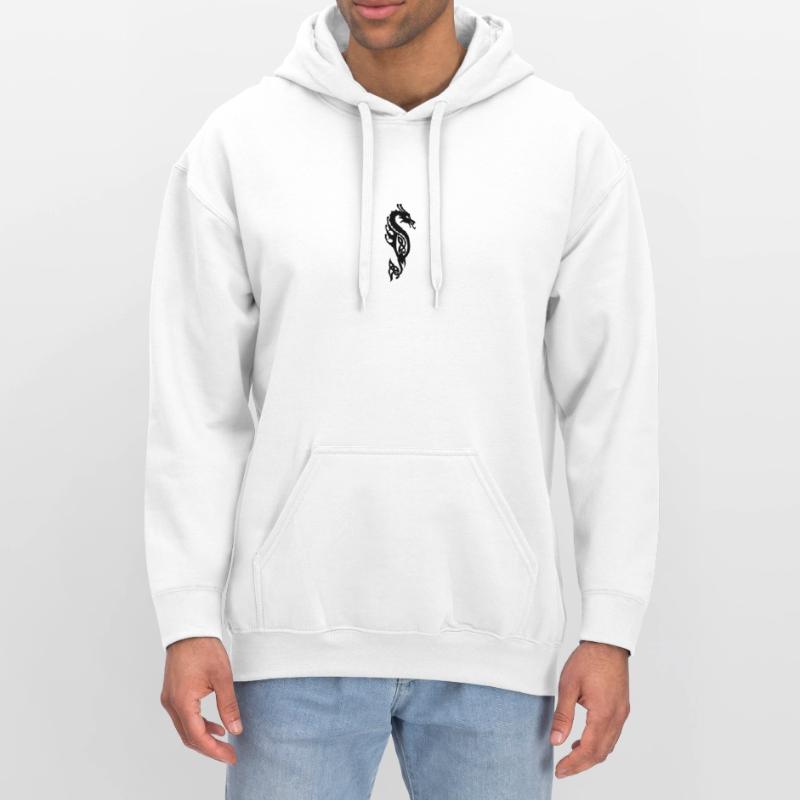 Monströse Seeschlange oder Drachenvektor Gildan Unisex Softstyle® Midweight Hoodie