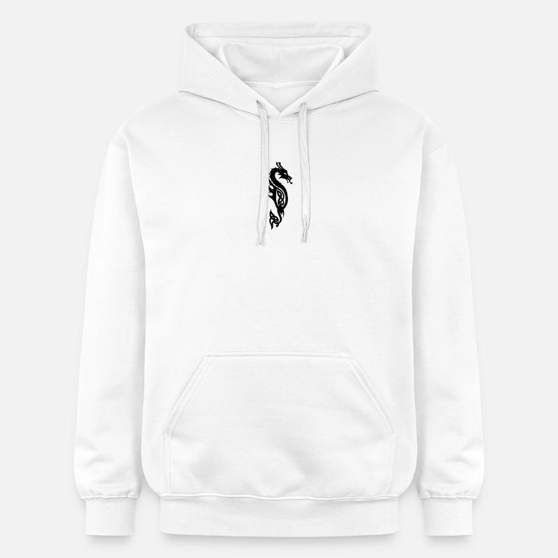 Monströse Seeschlange oder Drachenvektor - Gildan Unisex Softstyle® Midweight Hoodie - Weiß