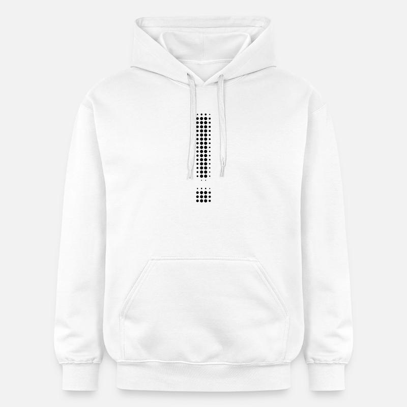 Point d’exclamation - Sweat à capuche Softstyle® Gildan Unisexe - blanc