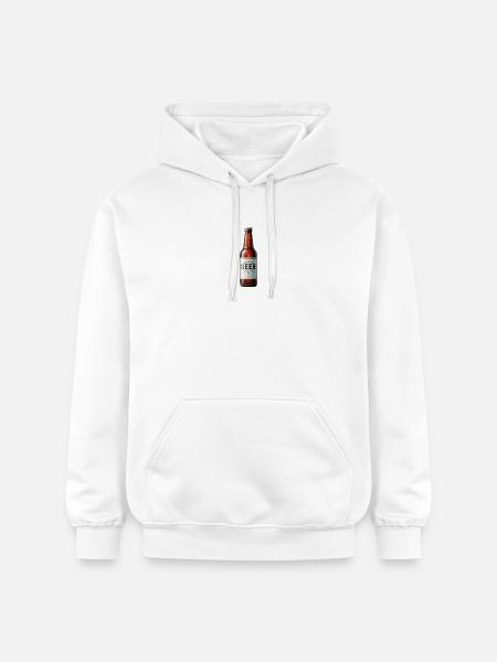Bier - Gildan Unisex Softstyle® Midweight Hoodie - Weiß