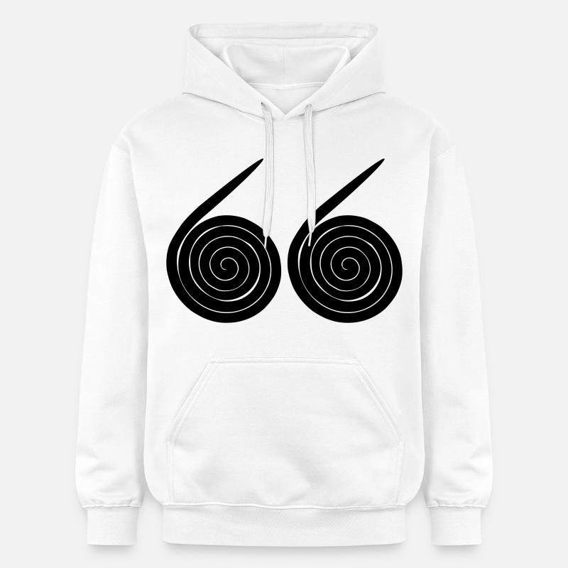 Escargots numéro 66 - Sweat à capuche Softstyle® Gildan Unisexe - blanc
