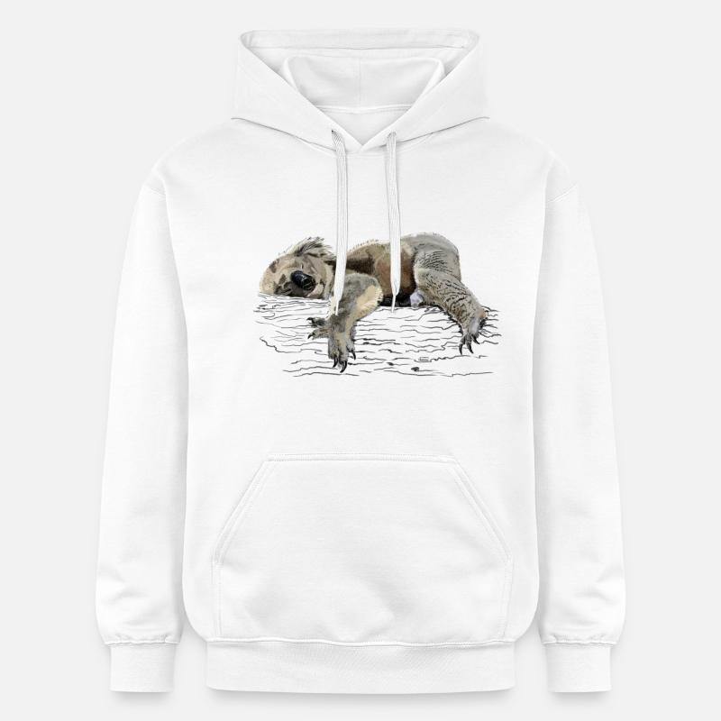 koala bear - Sweat à capuche Softstyle® Gildan Unisexe - blanc