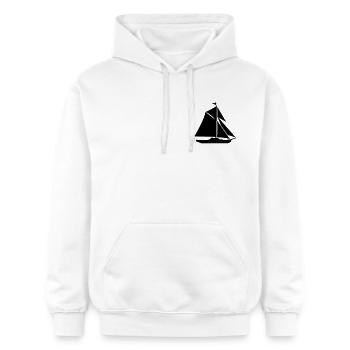 Classic Cutter - Gildan Unisex Softstyle® Midweight Hoodie - white - Front - Liana (172cm) & Jaron (178cm)
